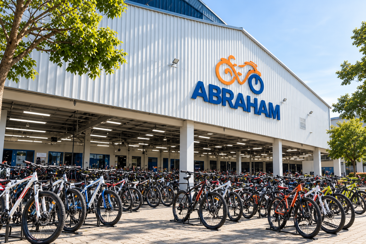 Toàn cảnh nhà xưởng Abraham với các dòng xe đạp